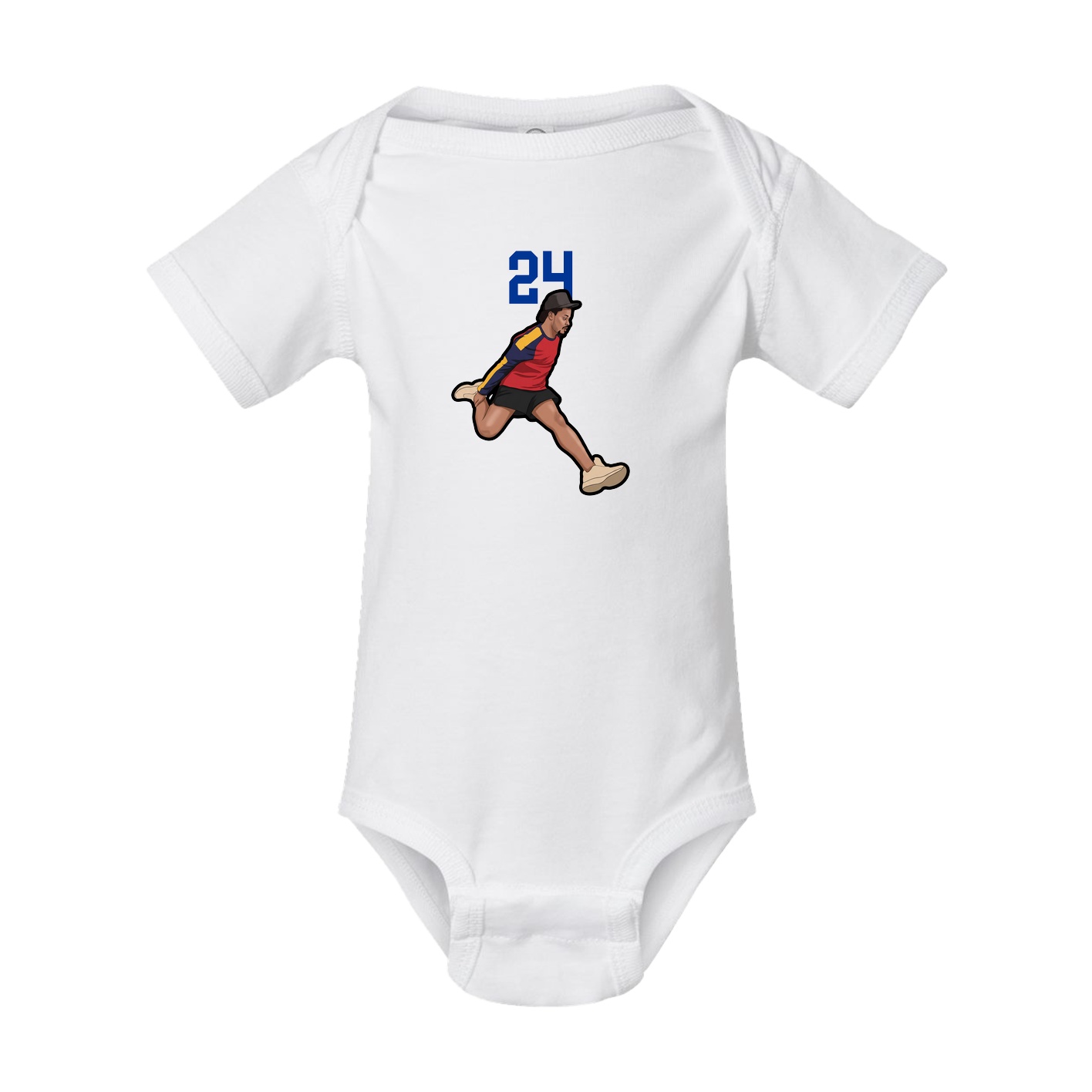 Baby Onesie — Number Top in White