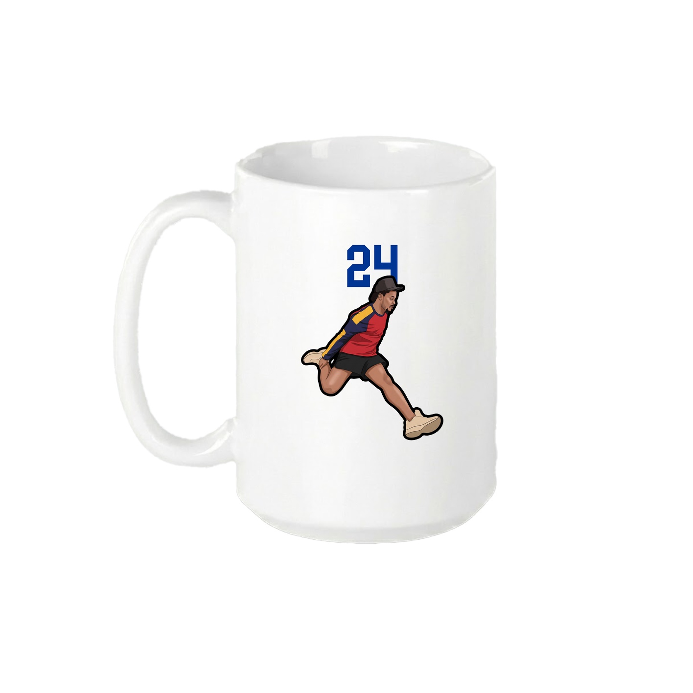 15oz Coffee Mug — Number Top in White