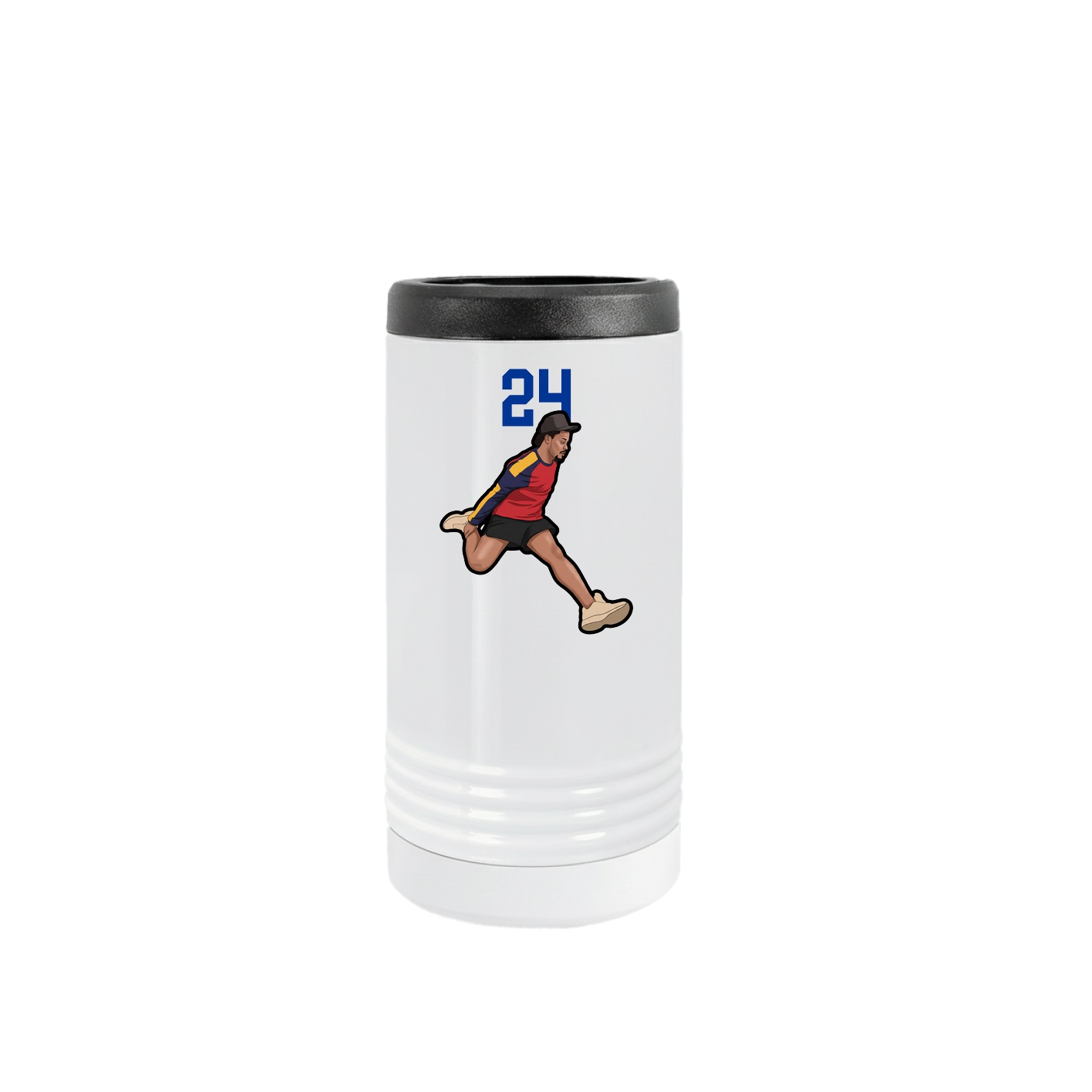 Slim Beverage Holder — Number Top in White
