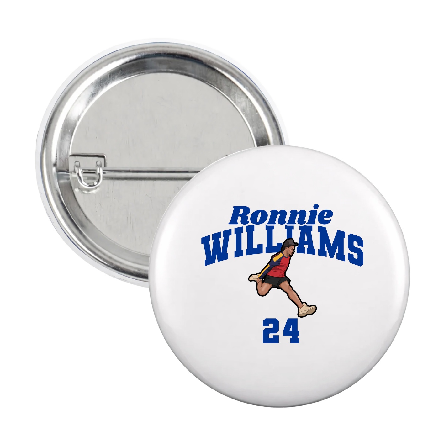 Game Day Button — Signature Arch in White