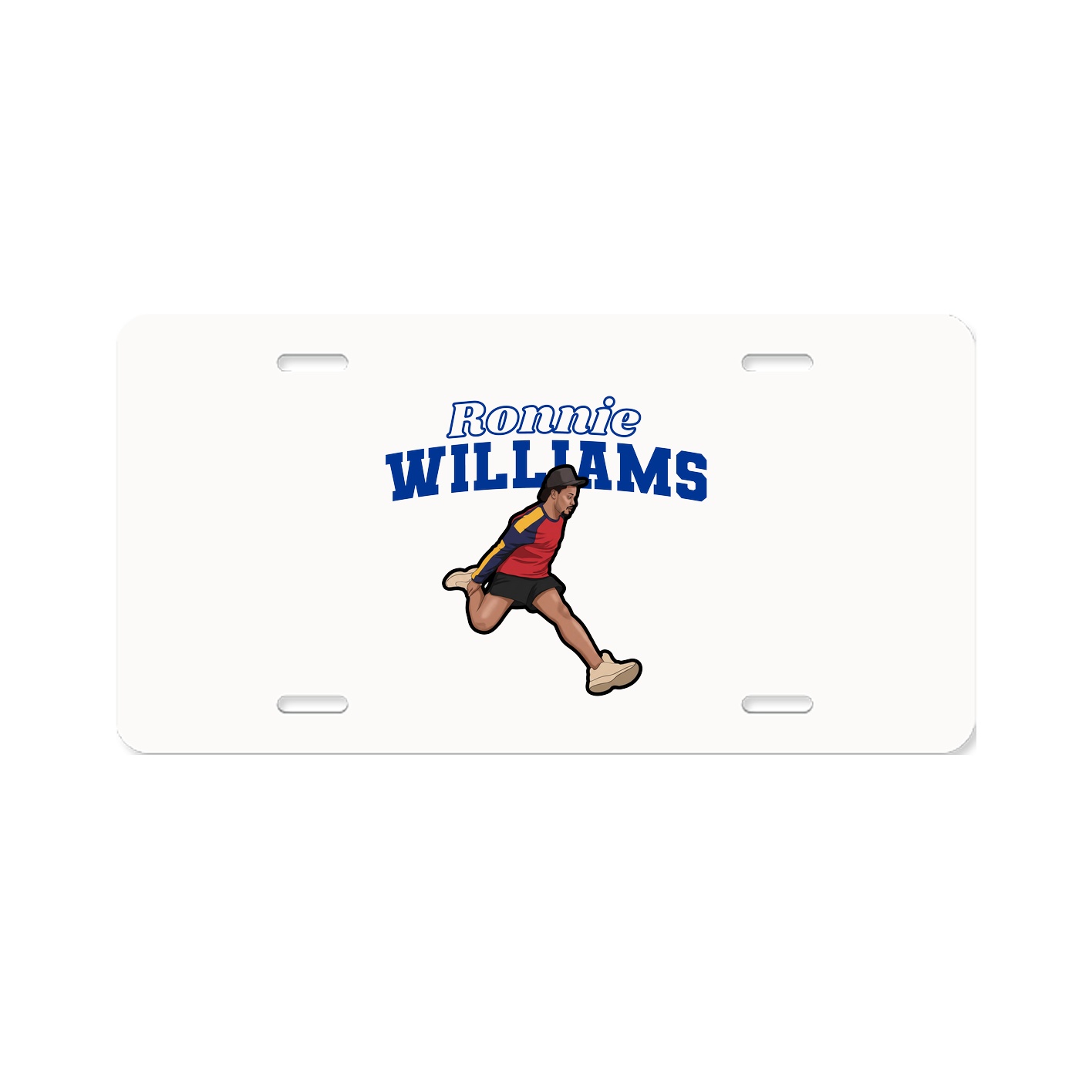 License Plate — Name Arch in Classic