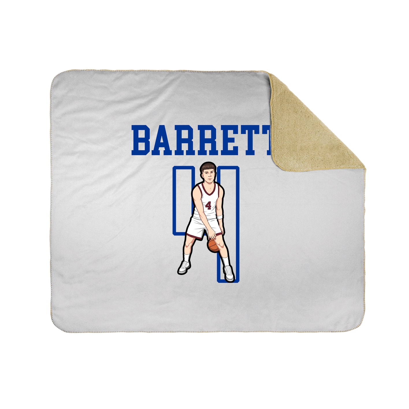 Throw Blanket — Shirsey in White