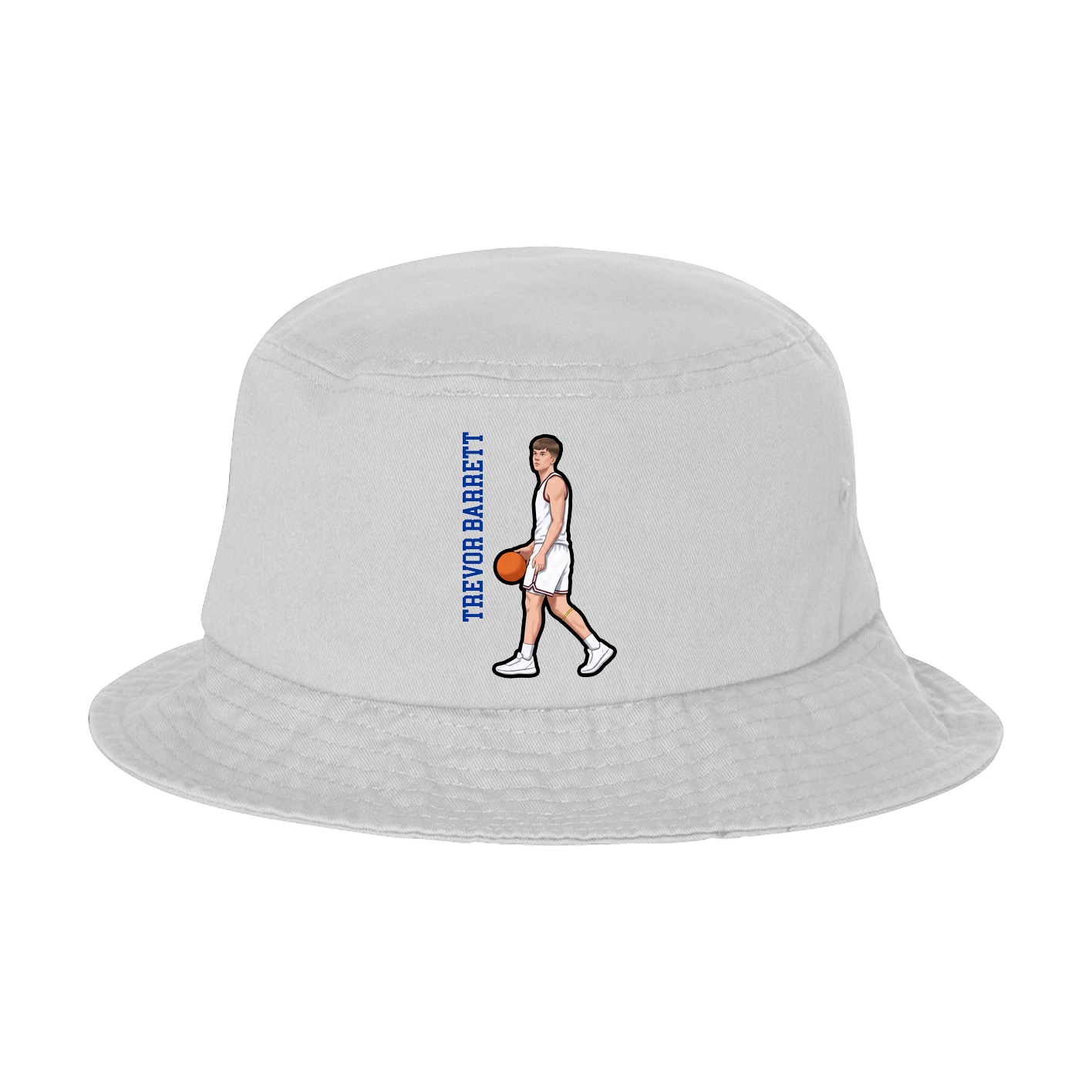 Bucket Cap — Name Vertical in White