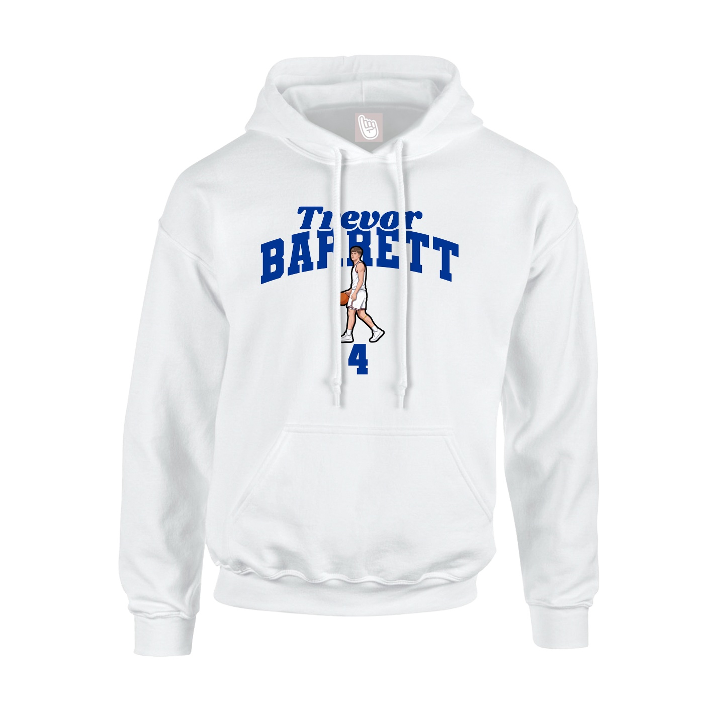 Hoodie — Signature Arch in White