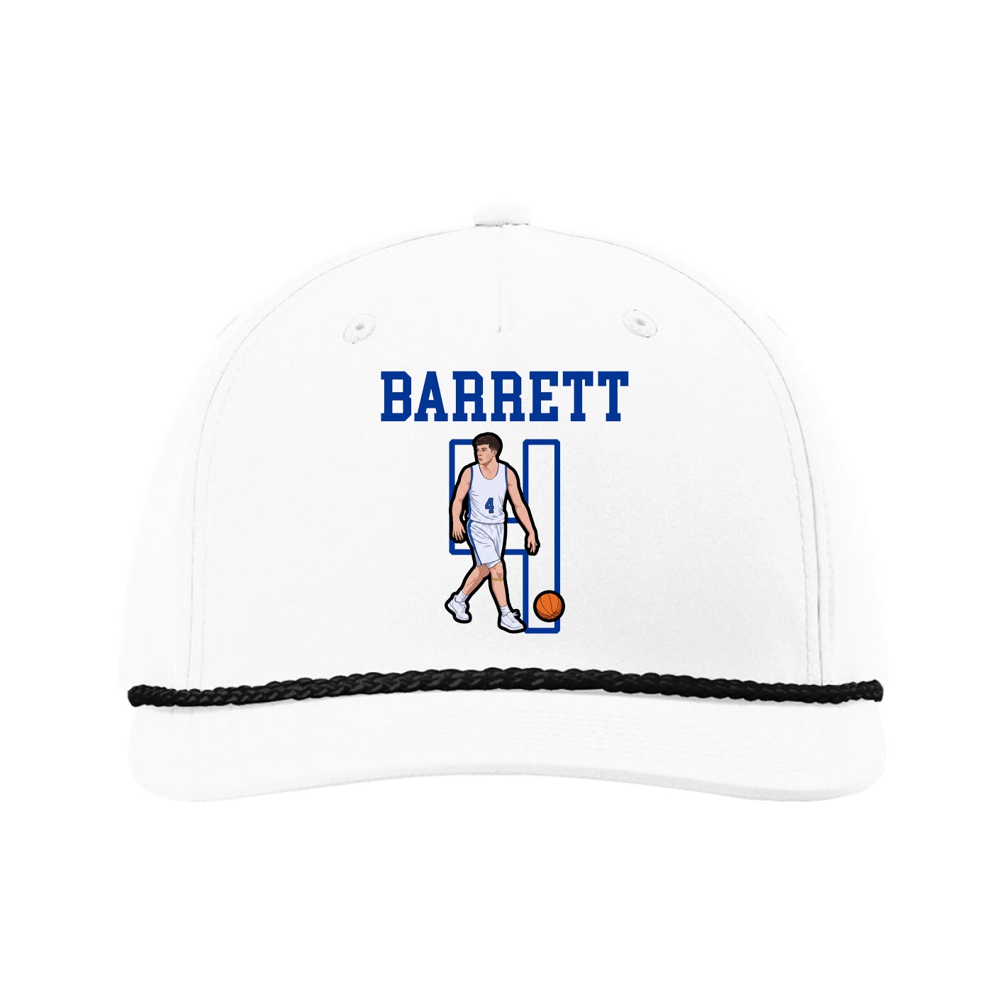 Five-Panel Classic Rope Cap — Shirsey in White