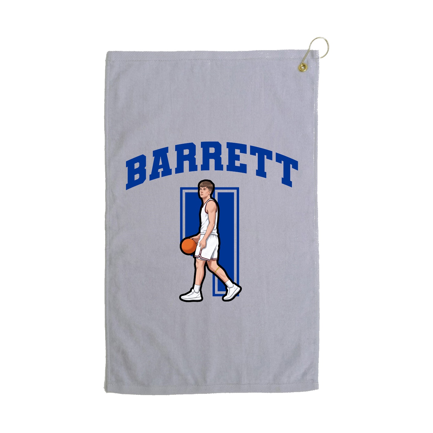 Golf Towel — Number in Grey