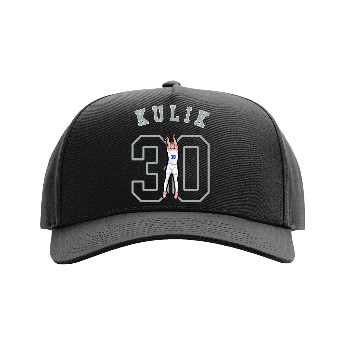 Full Fabric Five-Panel Champ Cap — Shirsey Arch in Black