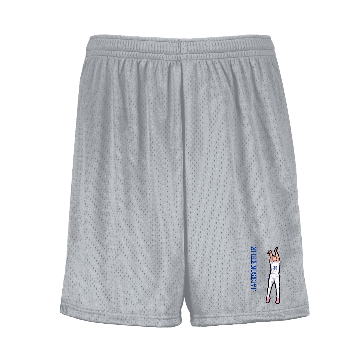 Shorts — Name Vertical in Silver