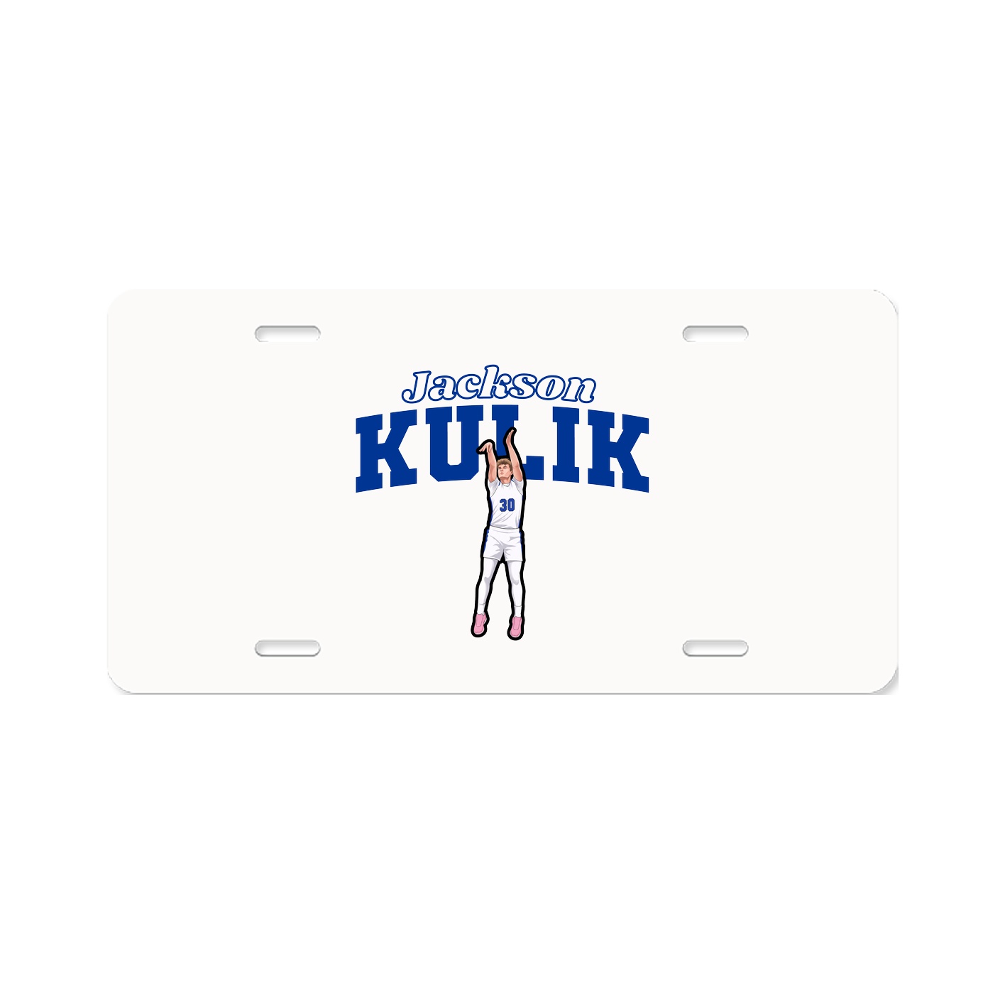 License Plate — Name Arch in Classic