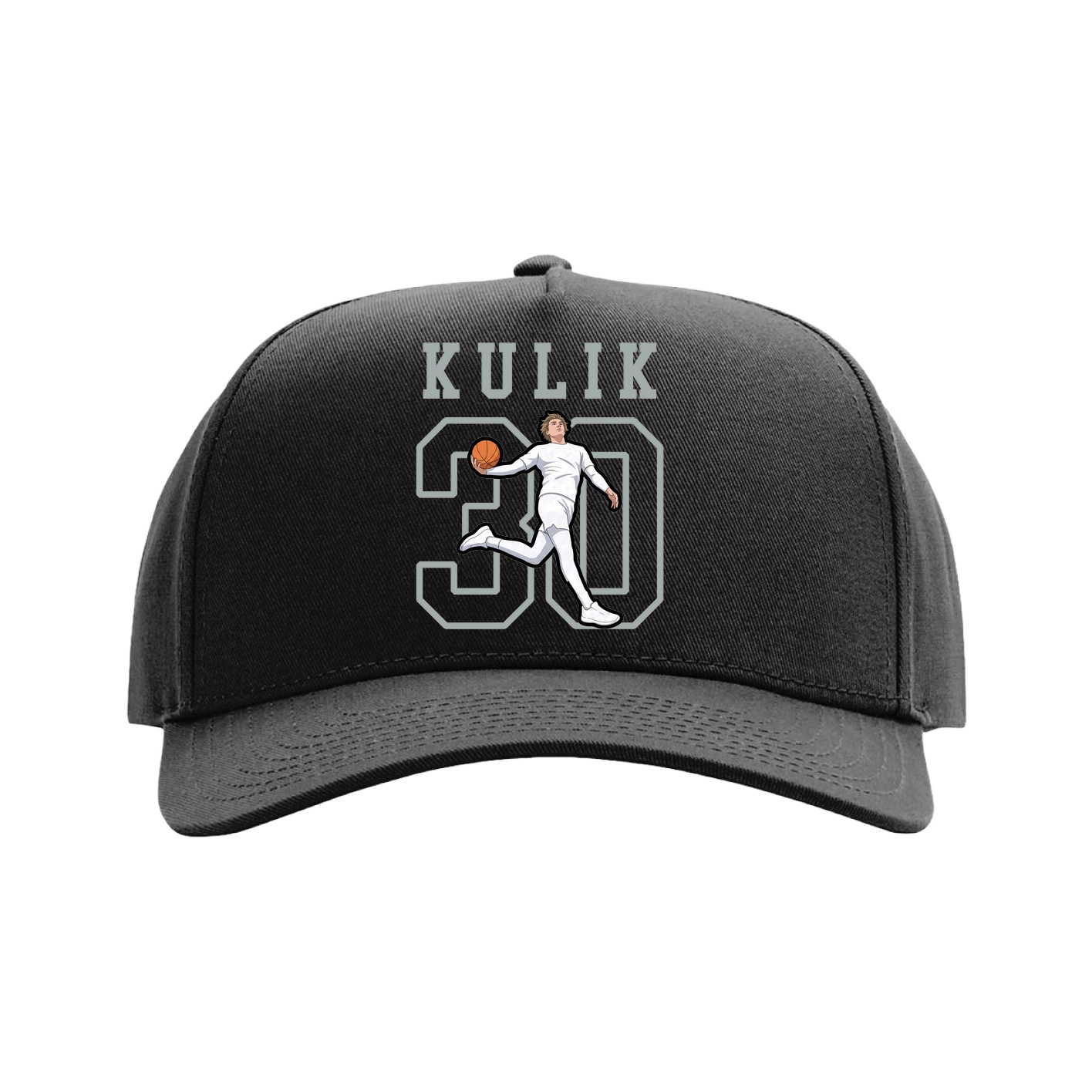 Full Fabric Five-Panel Champ Cap — Shirsey in Black