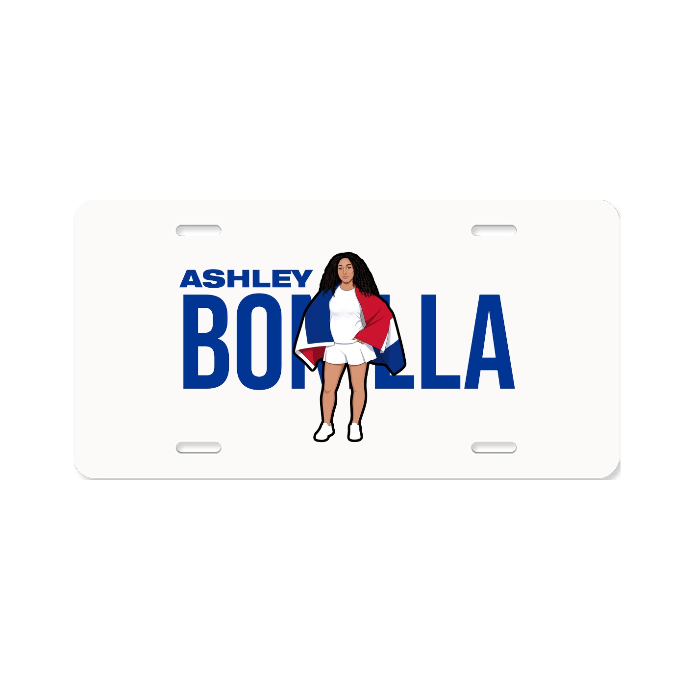 License Plate — Player Name in Classic
