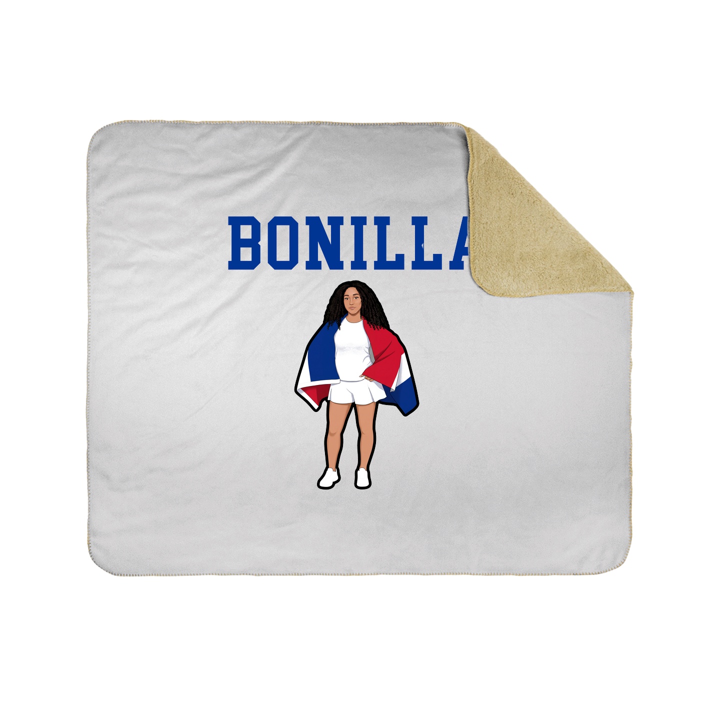 Throw Blanket — Shirsey in White