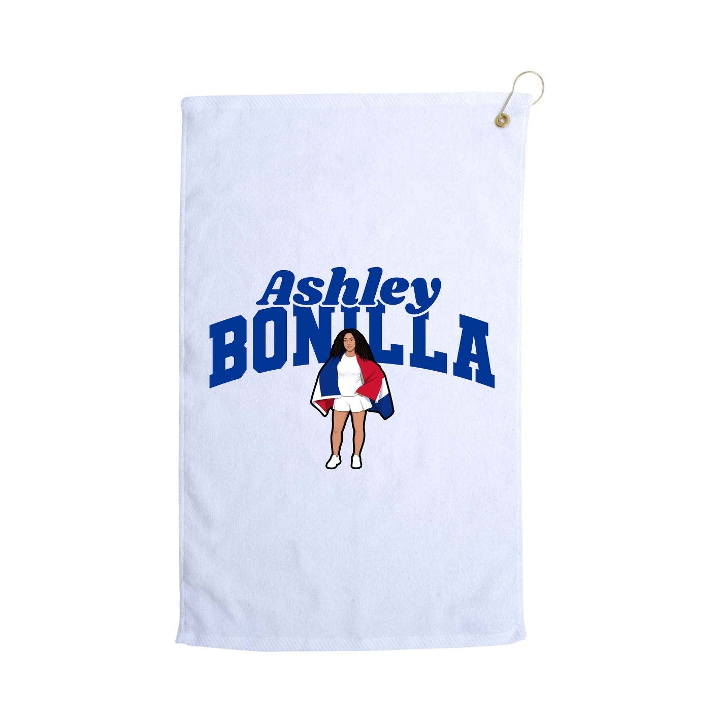 Golf Towel — Signature Arch in White
