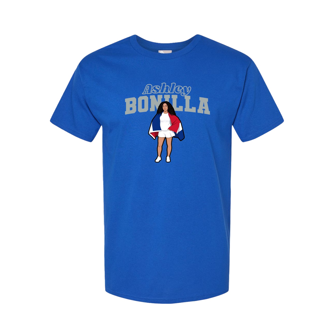 Youth Tee — Name Arch in Royal