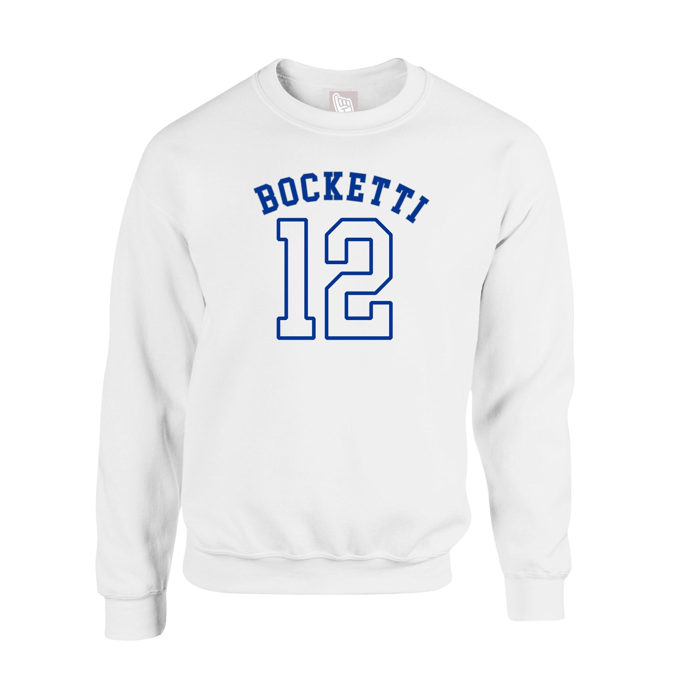 Fleece Crew — Shirsey Arch in White