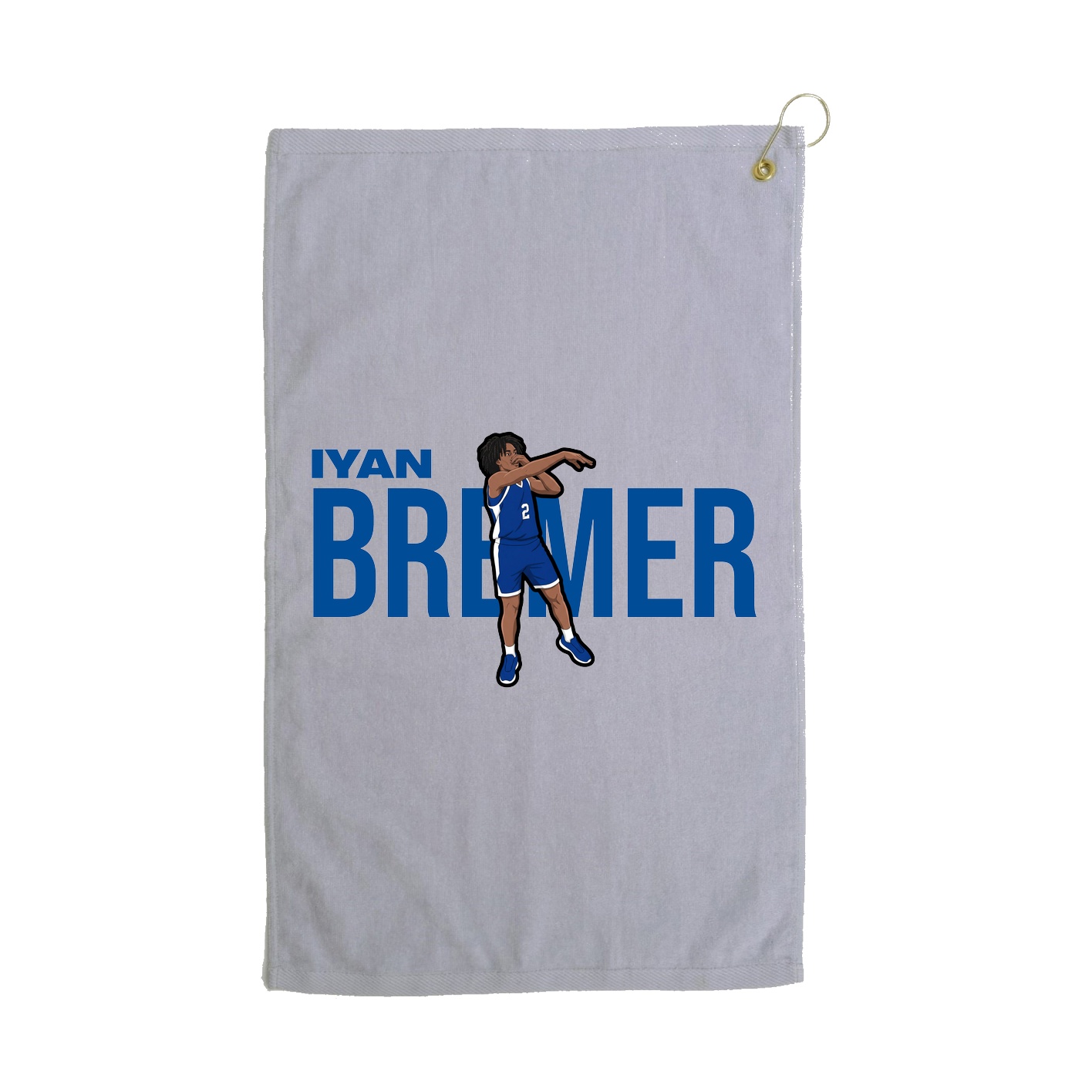 Golf Towel — Player Name in Grey