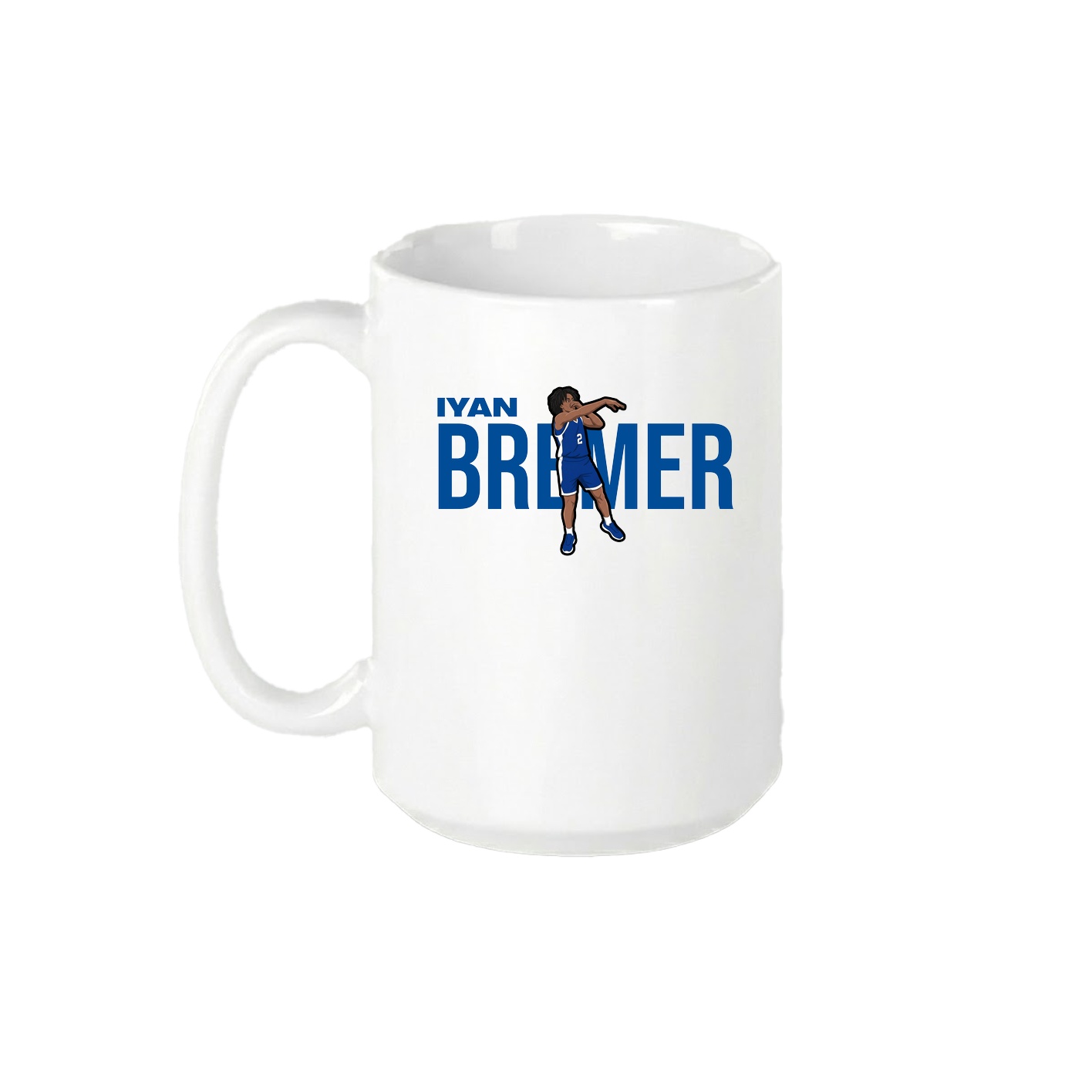 15oz Coffee Mug — Player Name in White