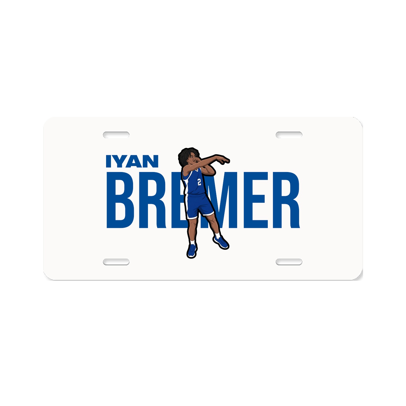License Plate — Player Name in Classic