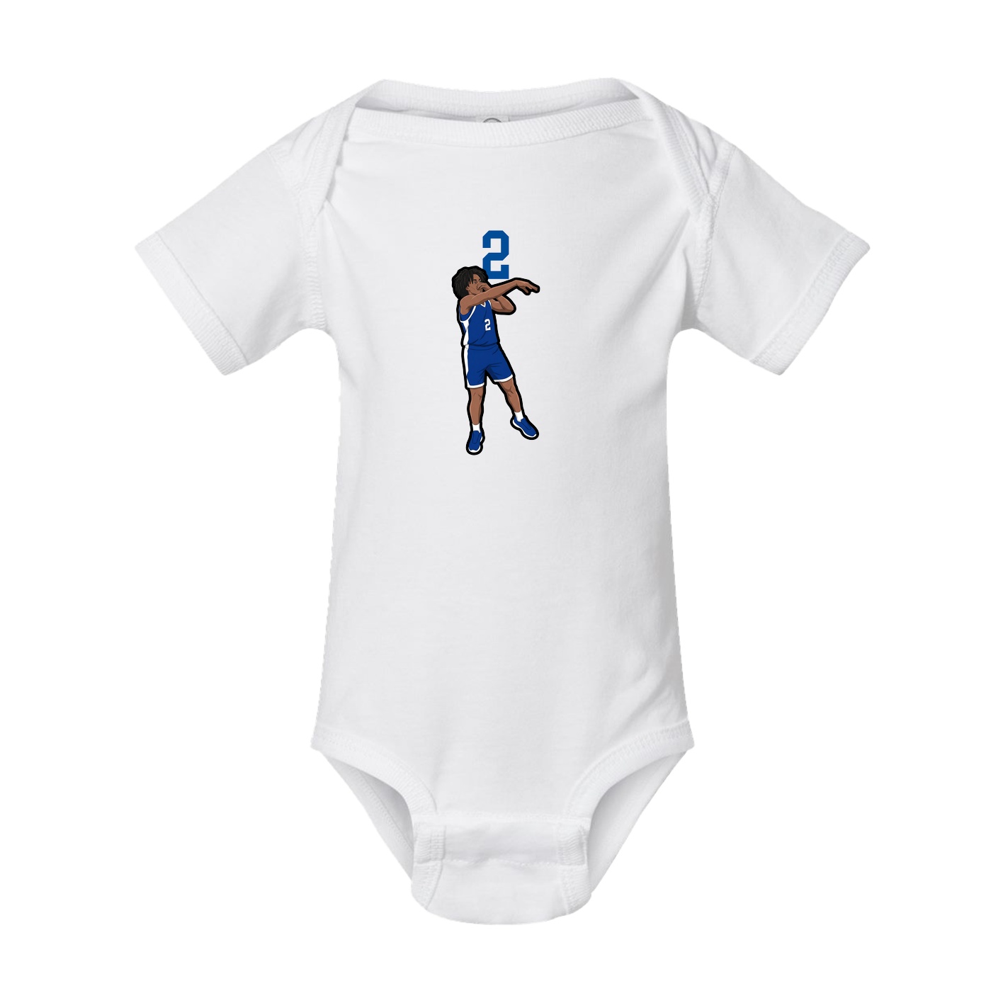 Baby Onesie — Number Top in White