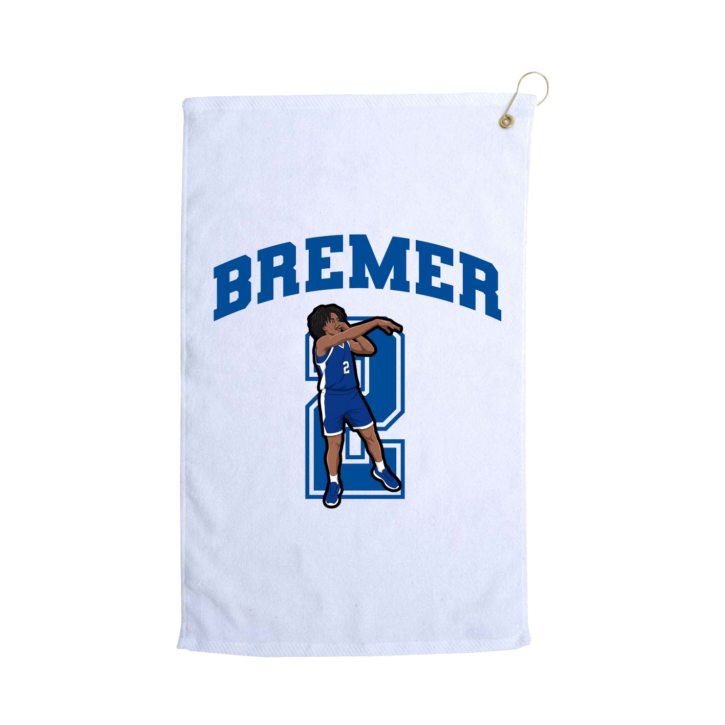 Golf Towel — Number in White