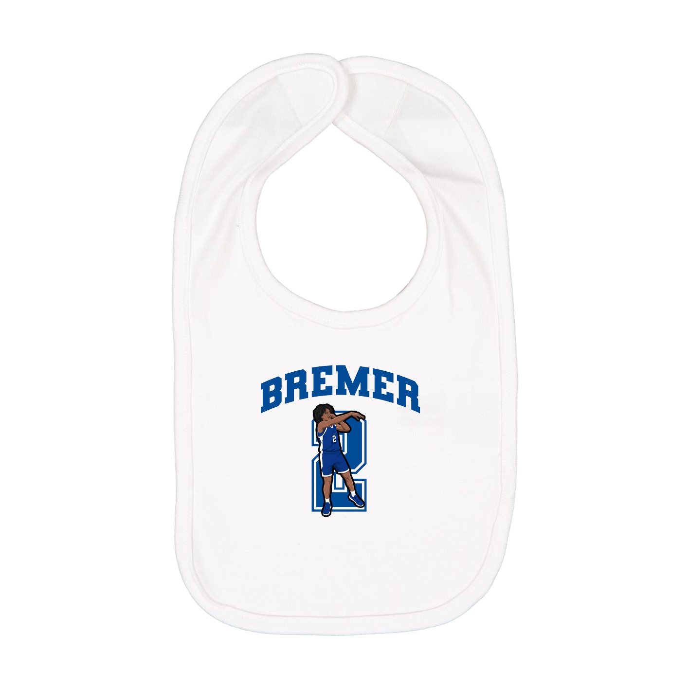Infant Bib — Number in White