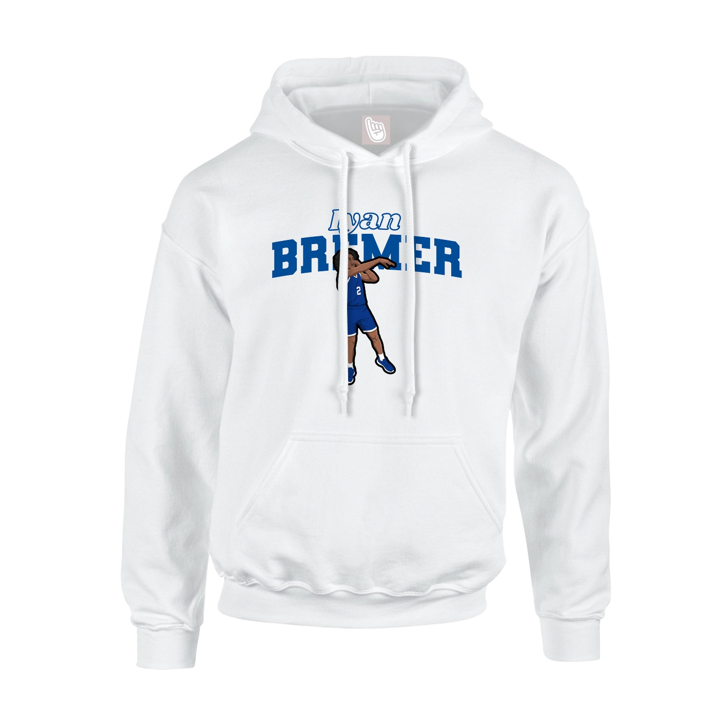 Hoodie — Name Arch in White