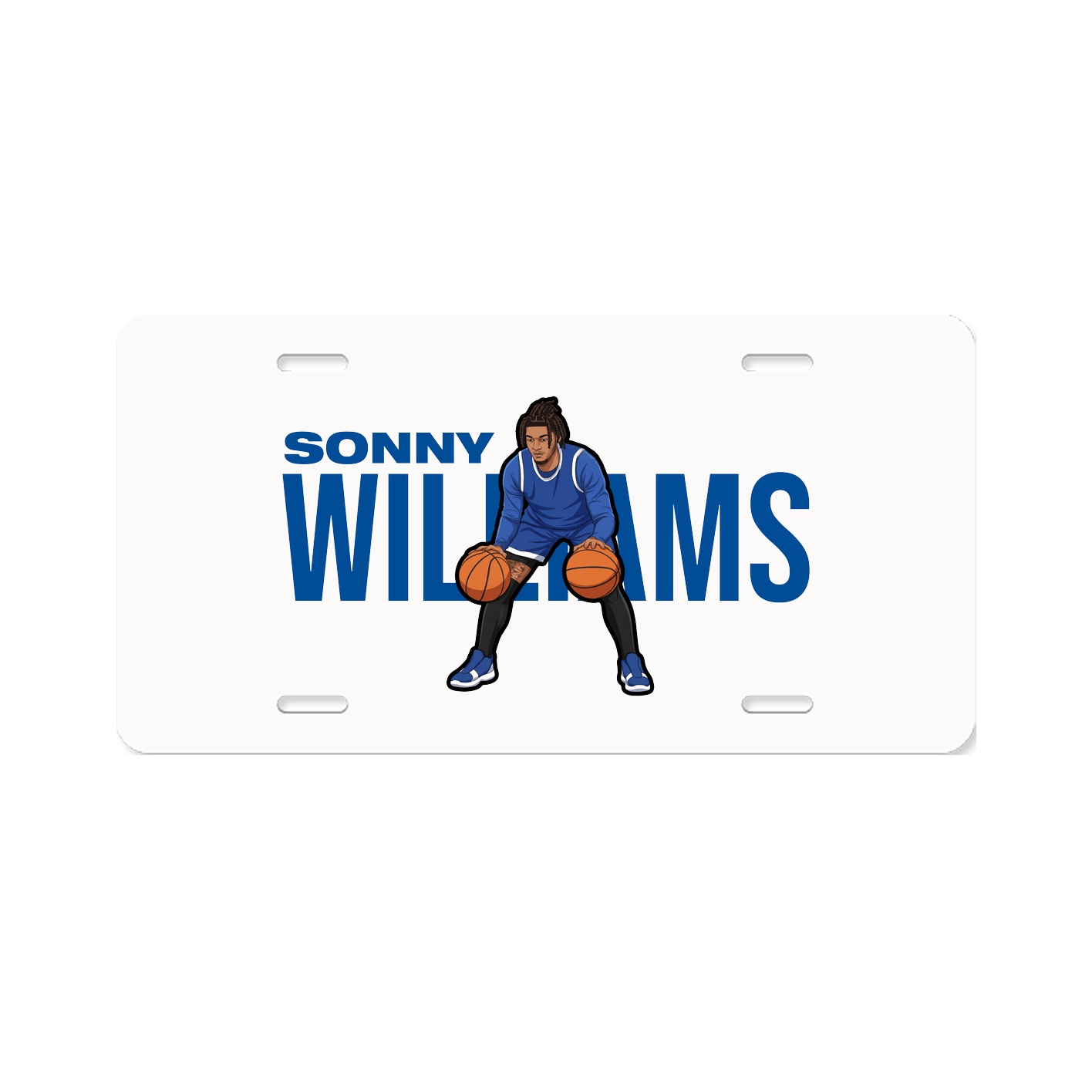 License Plate — Player Name in Classic
