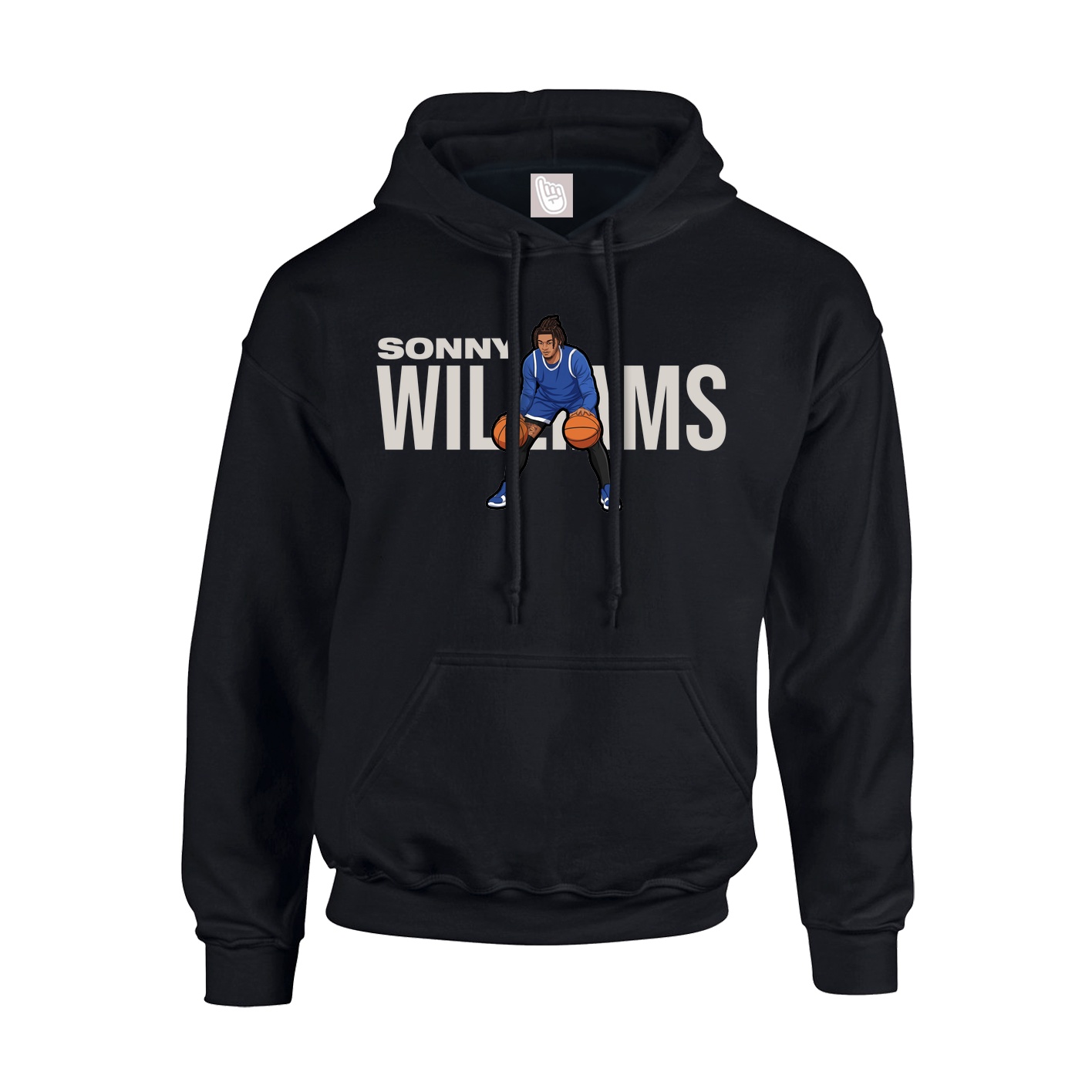 Youth Hoodie — Player Name in Black
