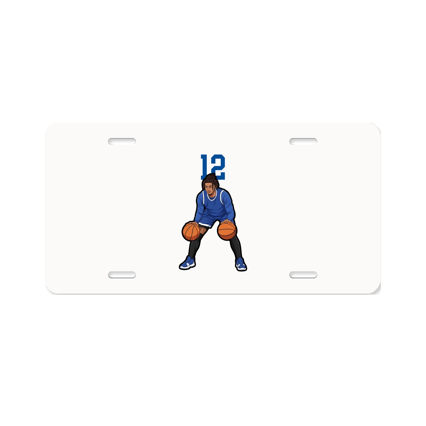 License Plate — Number Top in Classic