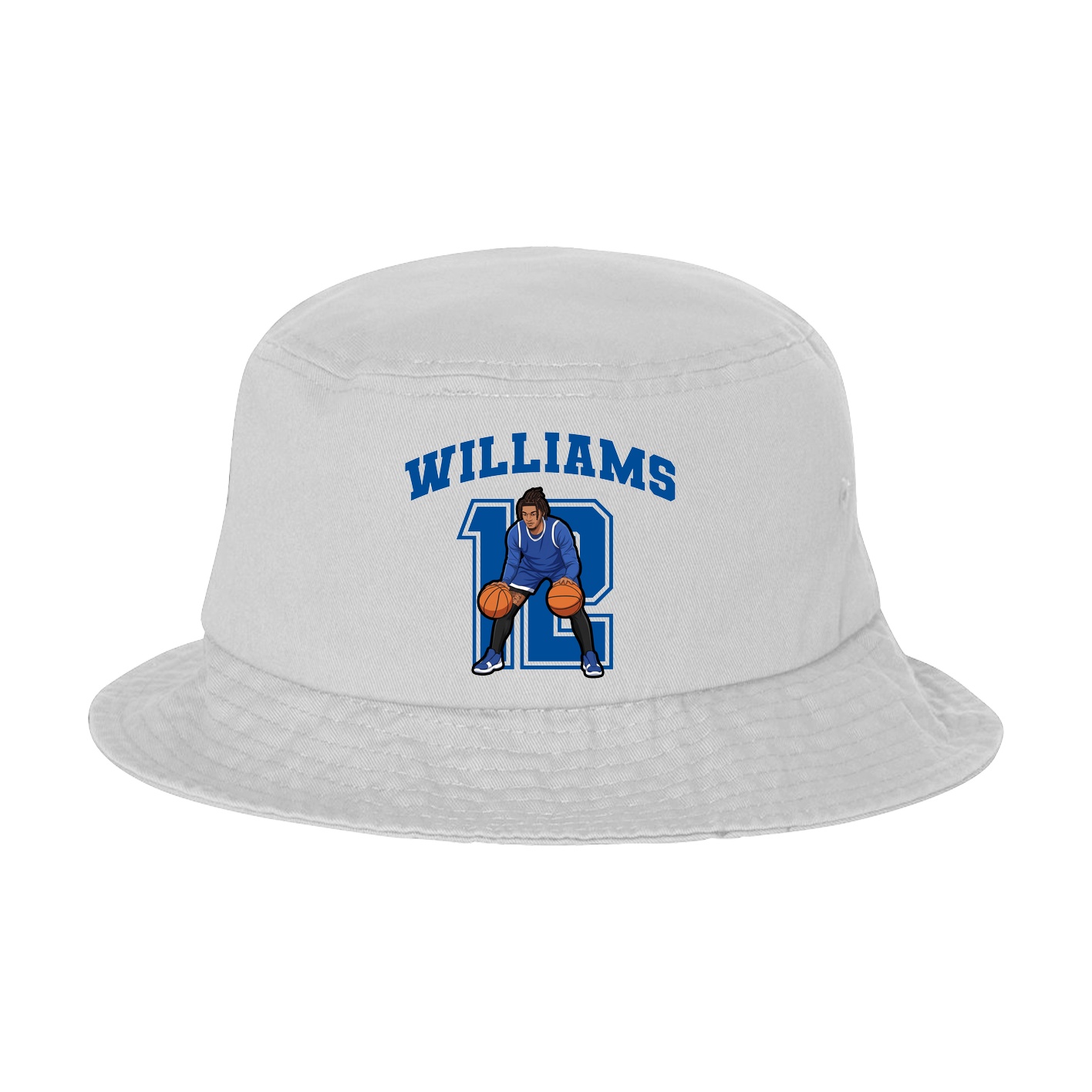 Bucket Cap — Number in White