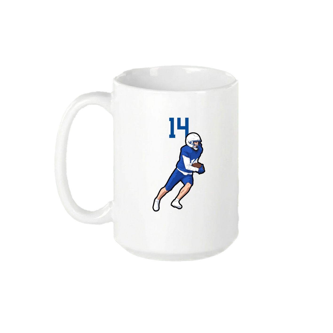 15oz Coffee Mug — Number Top in White