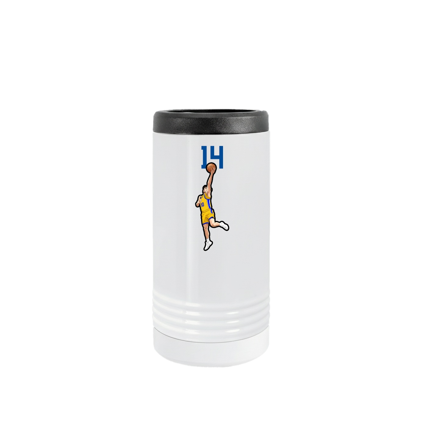 Slim Beverage Holder — Number Top in White