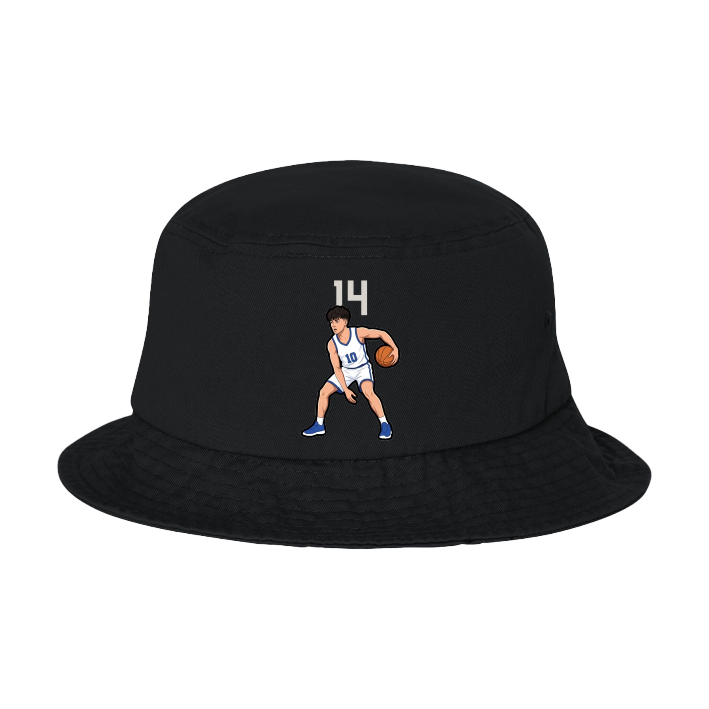 Bucket Cap — Number Top in Black