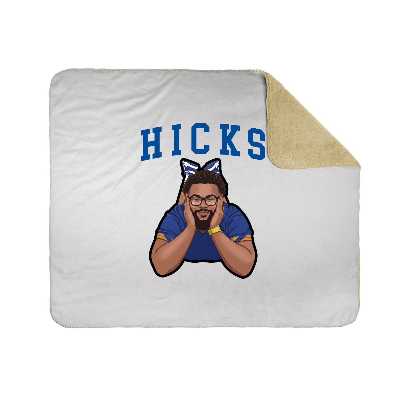 Throw Blanket — Shirsey in White