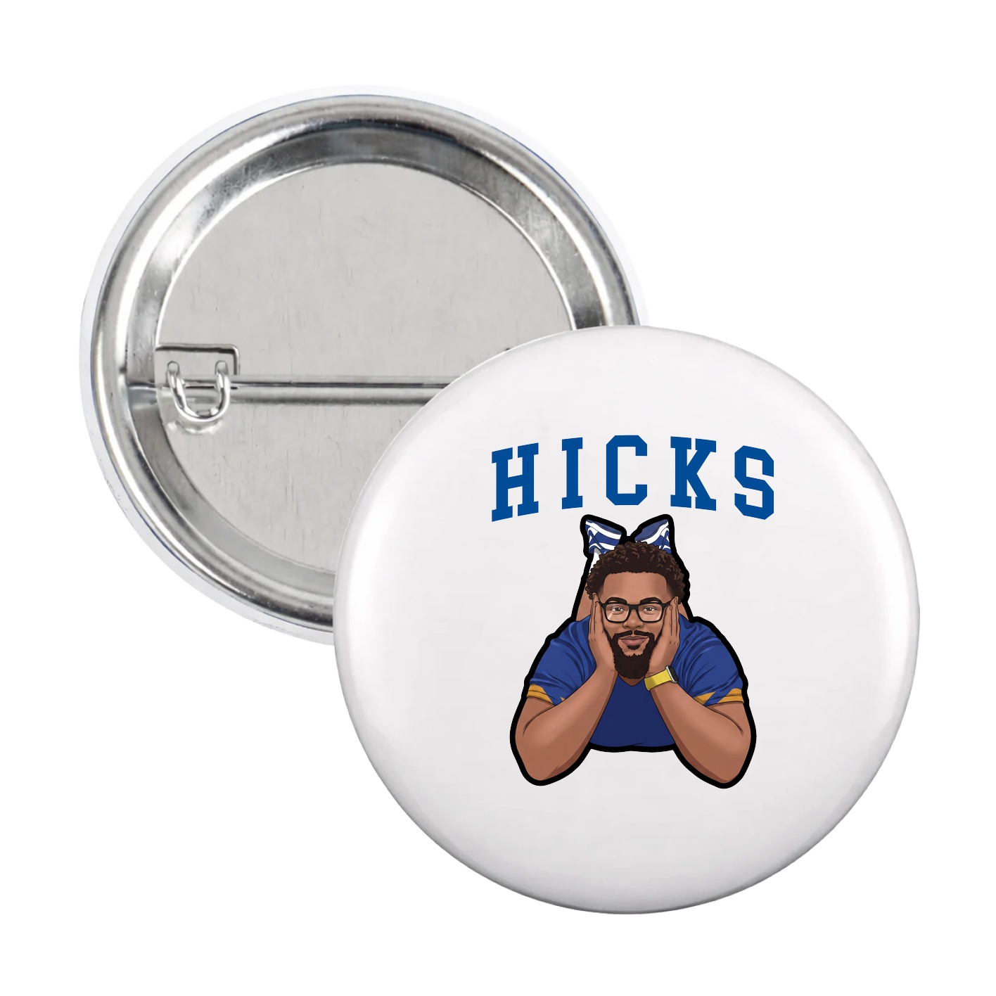 Game Day Button — Shirsey in White