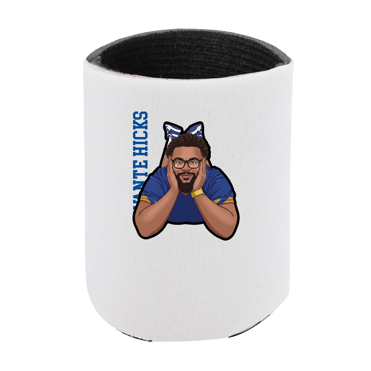 Can Holder — Name Vertical in White