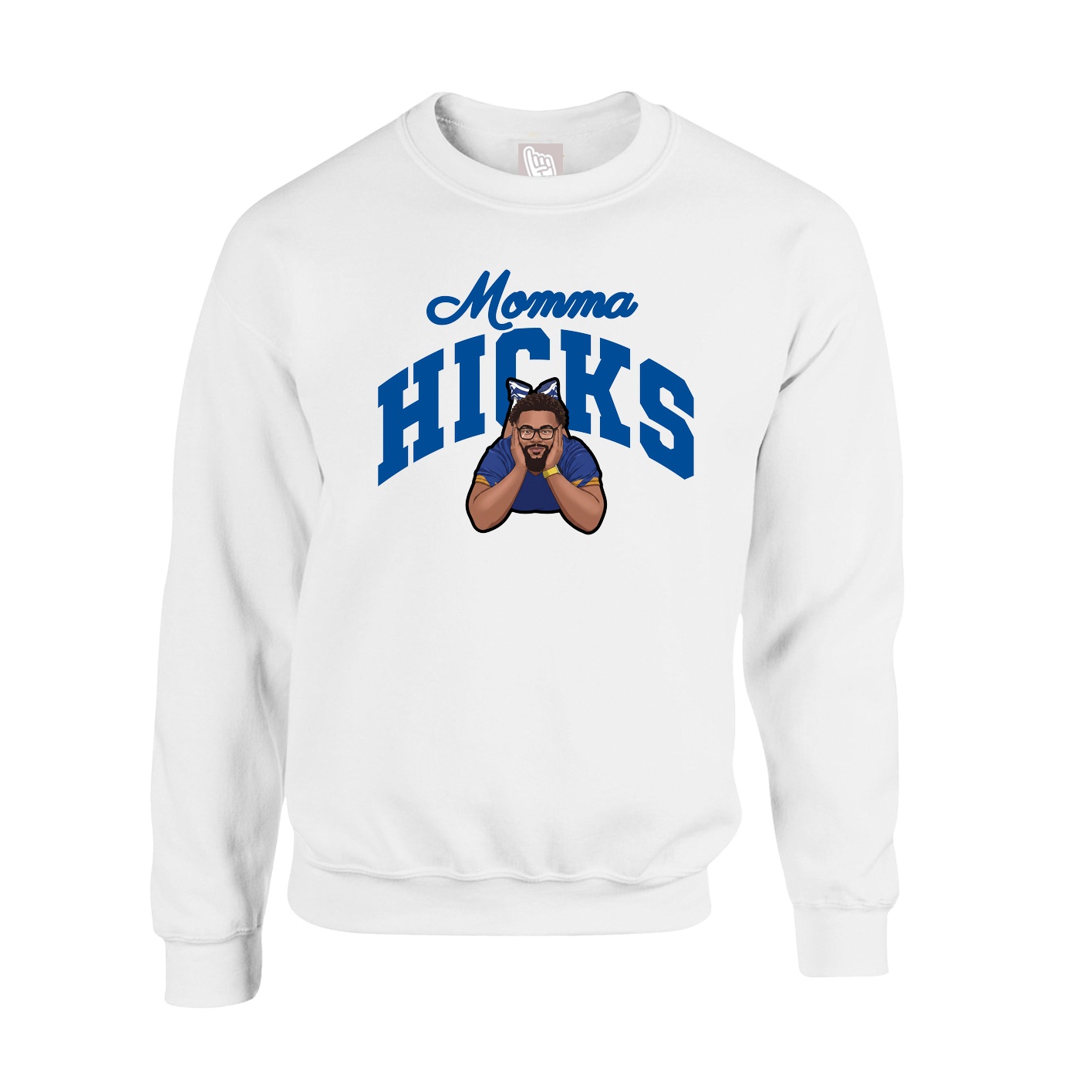 Fleece Crew — Mothers Day Arch in White