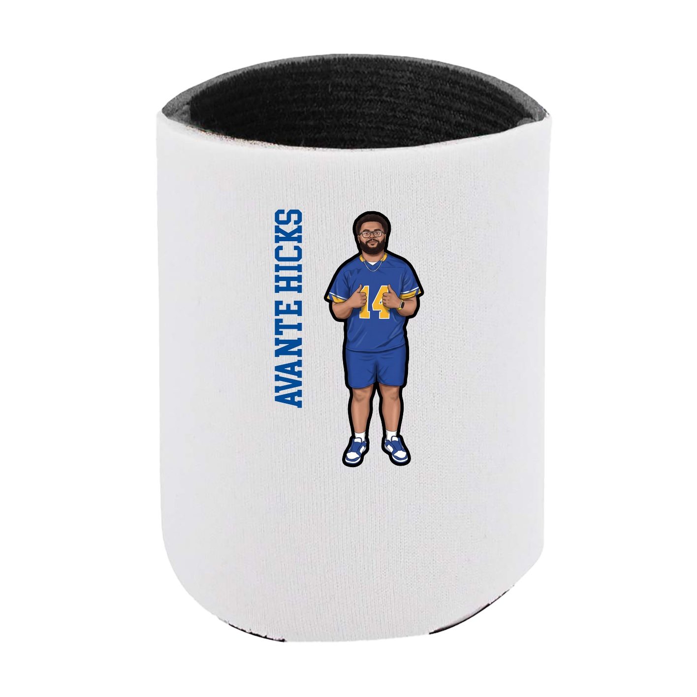 Can Holder — Name Vertical in White