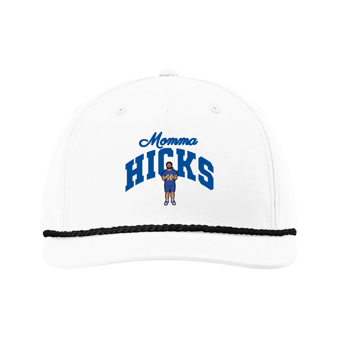 Five-Panel Classic Rope Cap — Mothers Day Arch in White