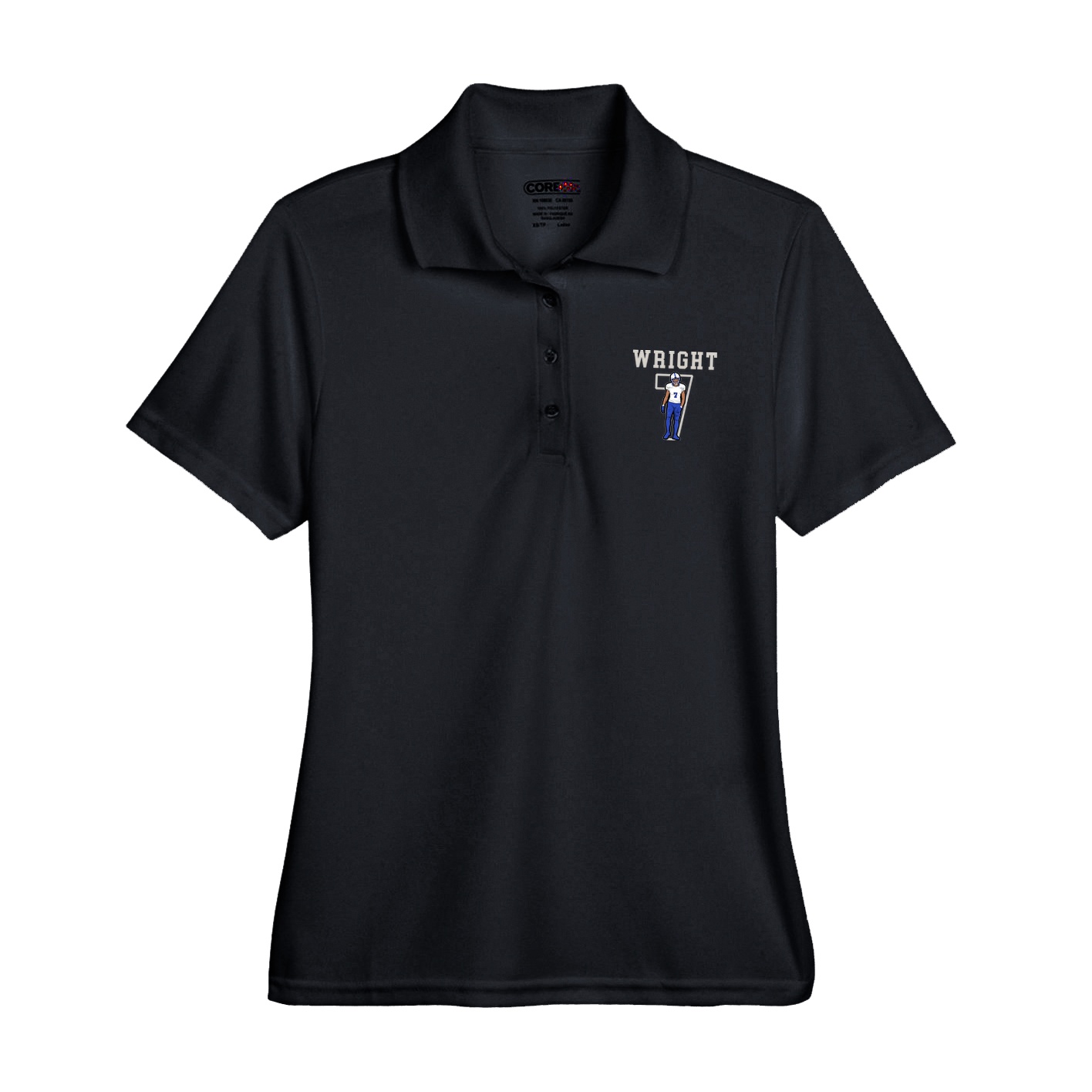 Womens Performance Polo — Shirsey in Black