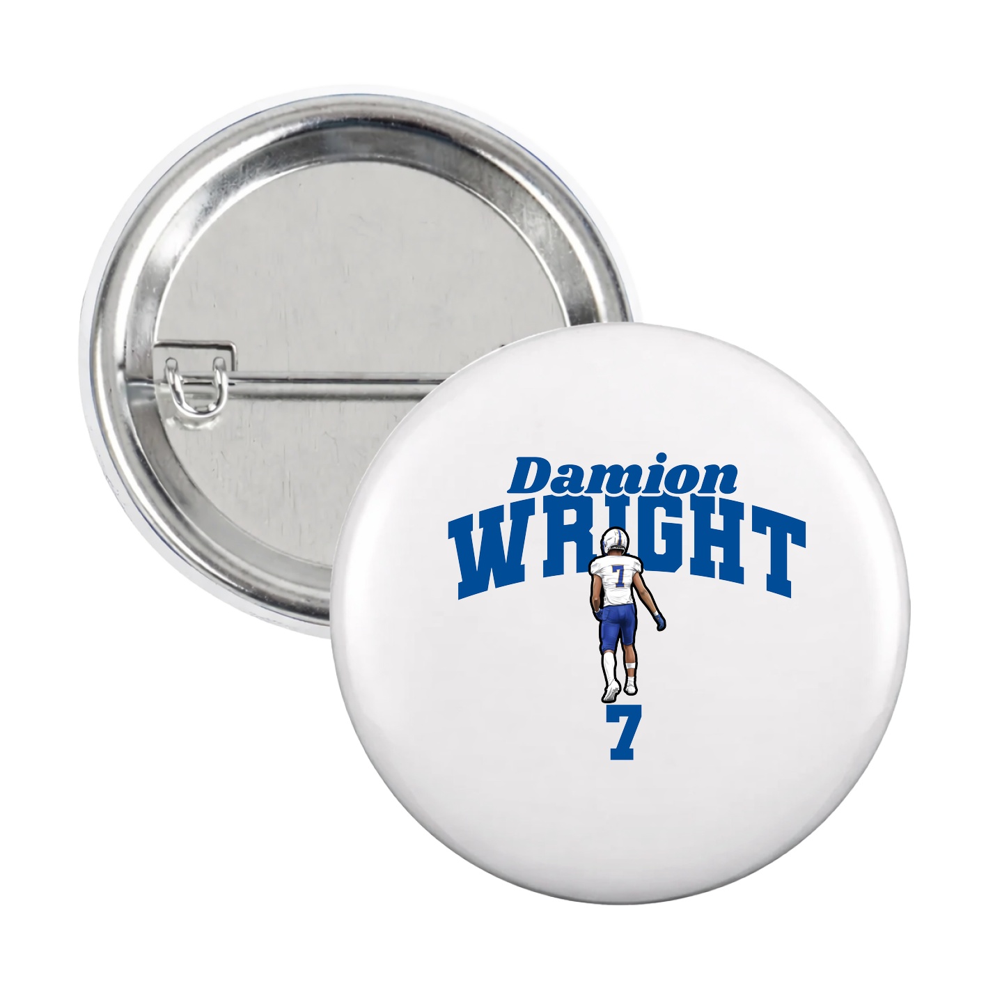 Game Day Button — Signature Arch in White