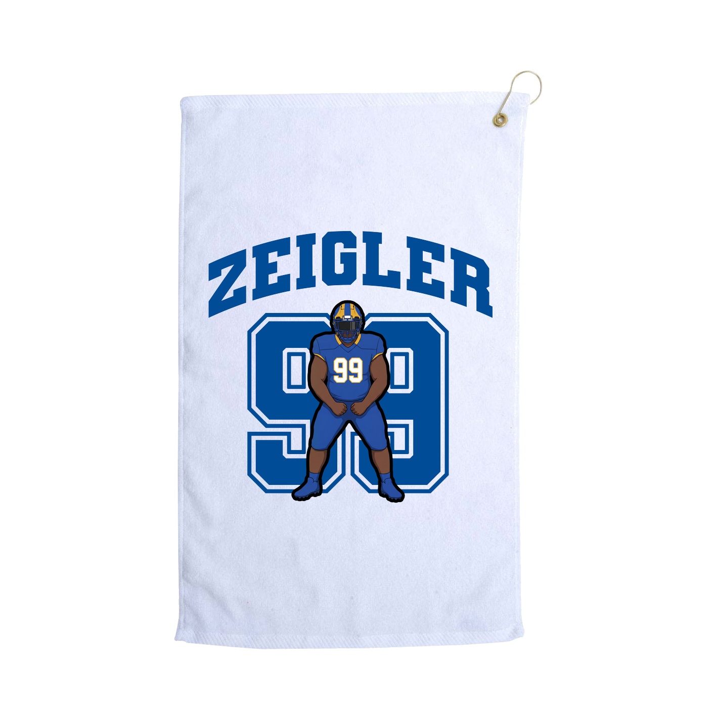 Golf Towel — Number in White