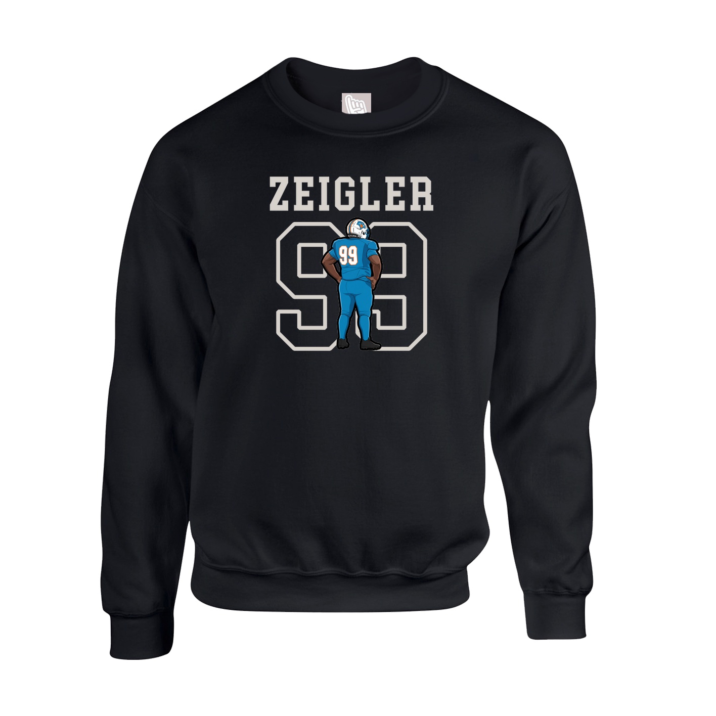 Fleece Crew — Shirsey in Black
