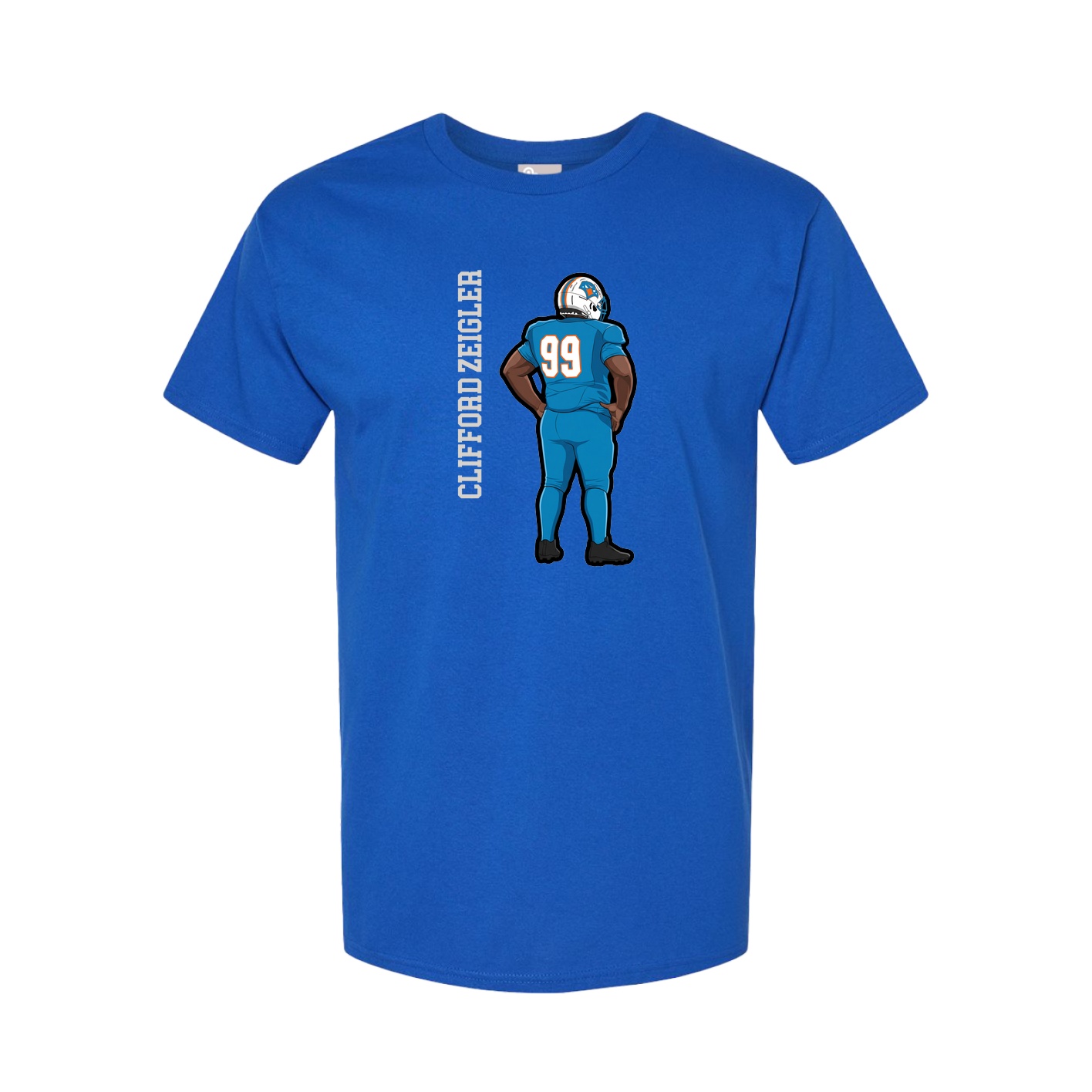 Tee — Name Vertical in Royal
