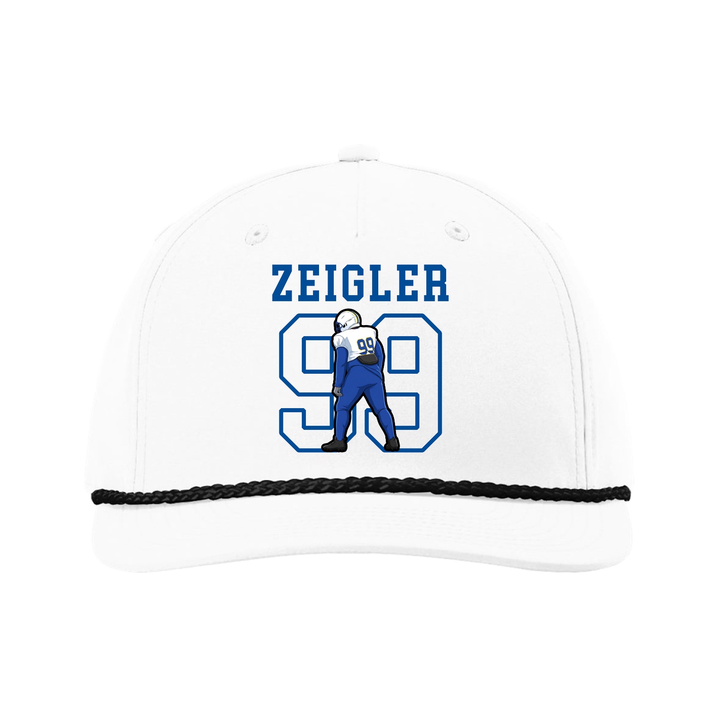 Five-Panel Classic Rope Cap — Shirsey in White