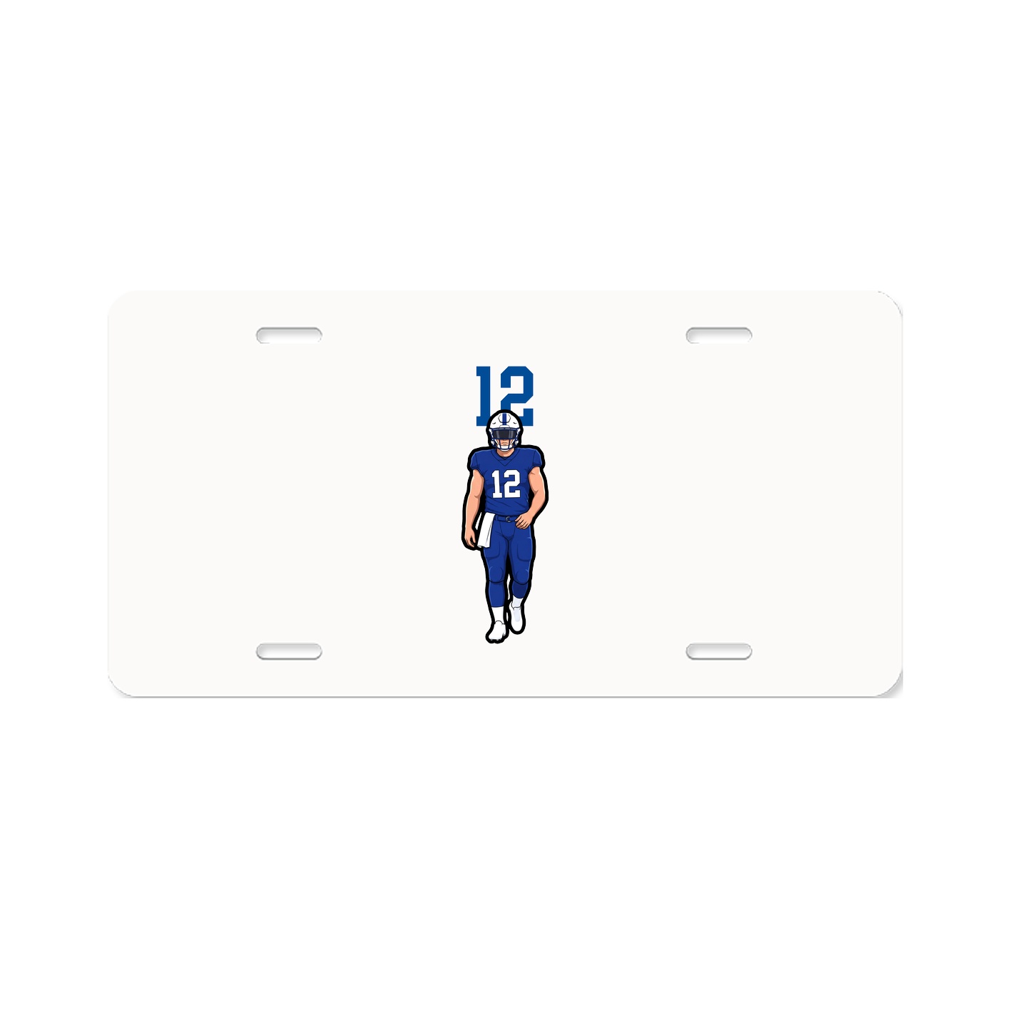 License Plate — Number Top in Classic