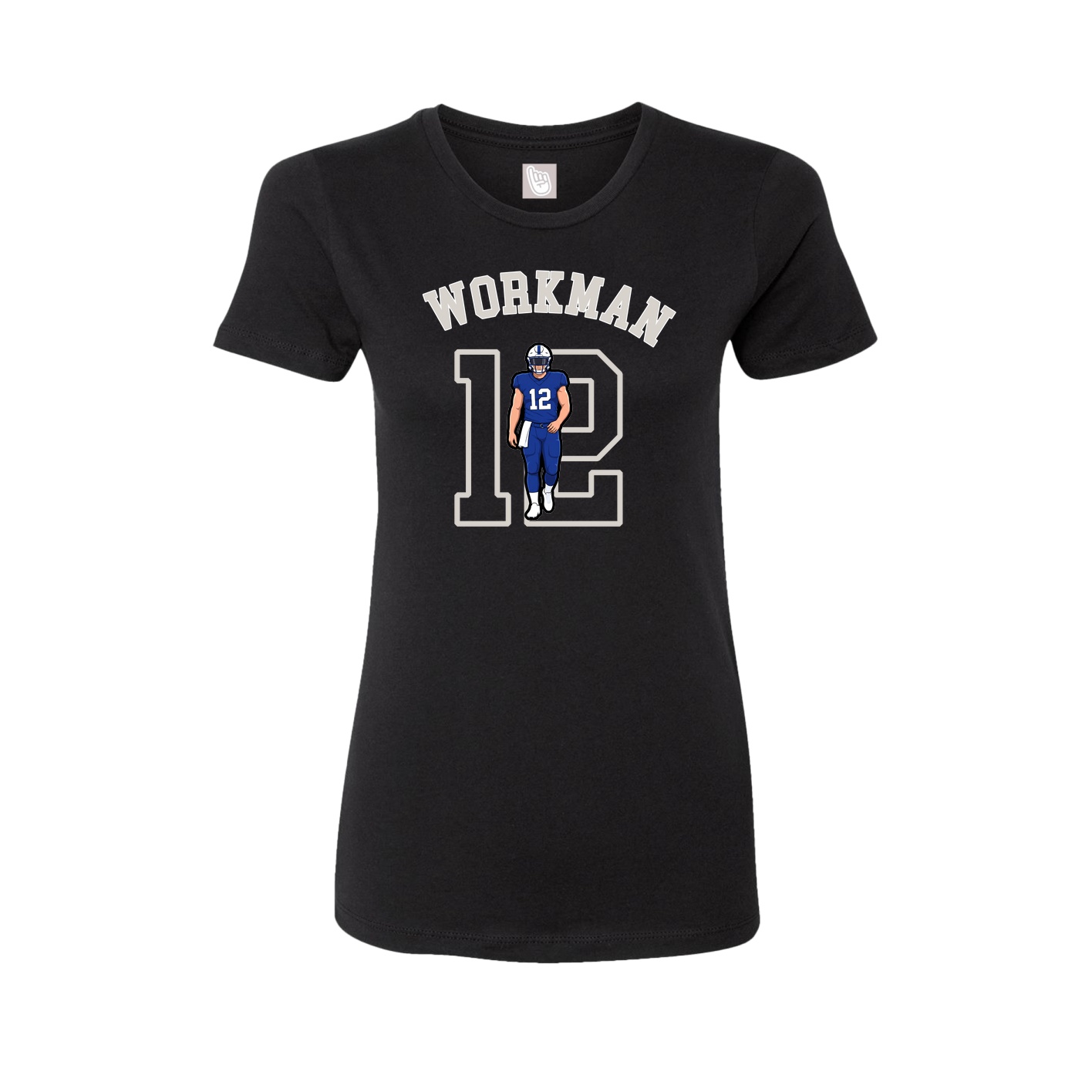 Fitted Women's Tee — Shirsey Arch in Black