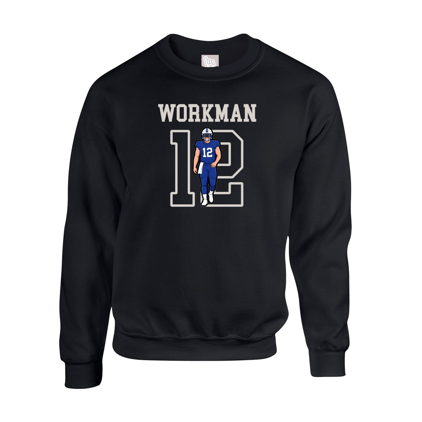 Fleece Crew — Shirsey in Black