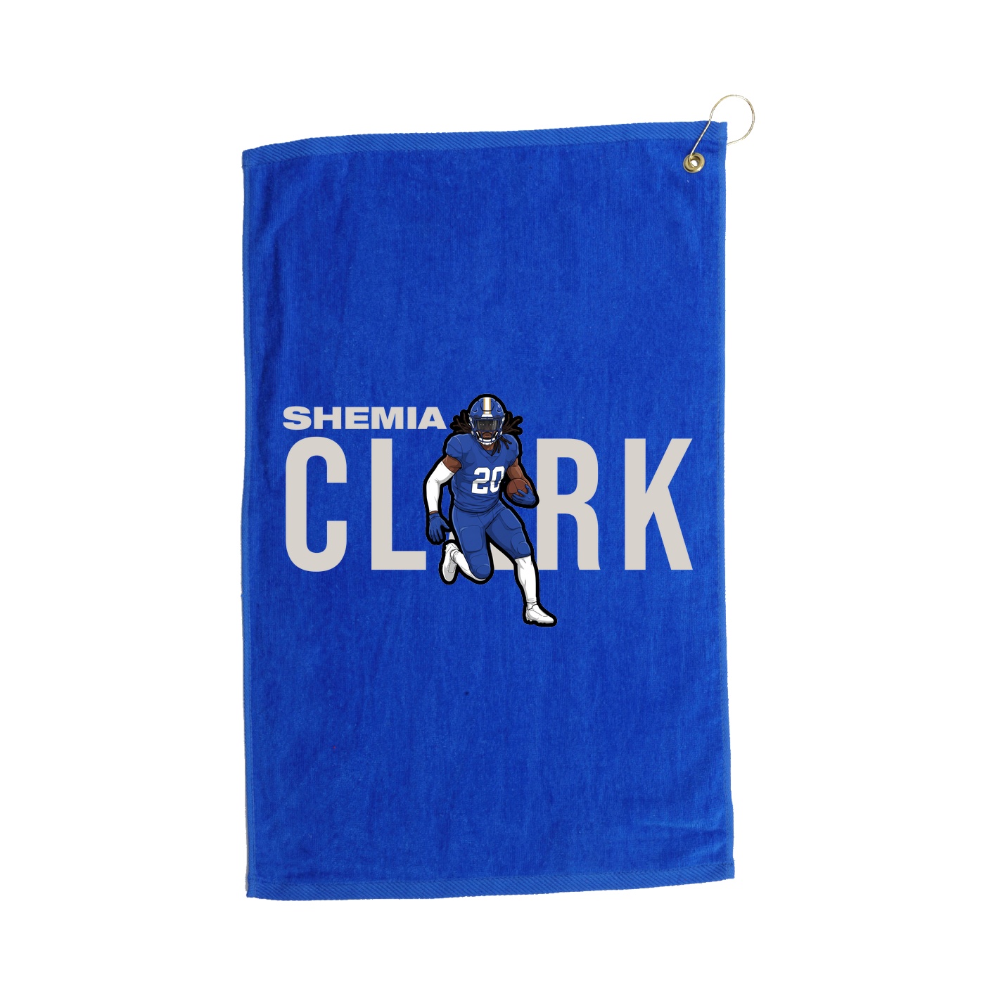 Golf Towel — Player Name in Royal