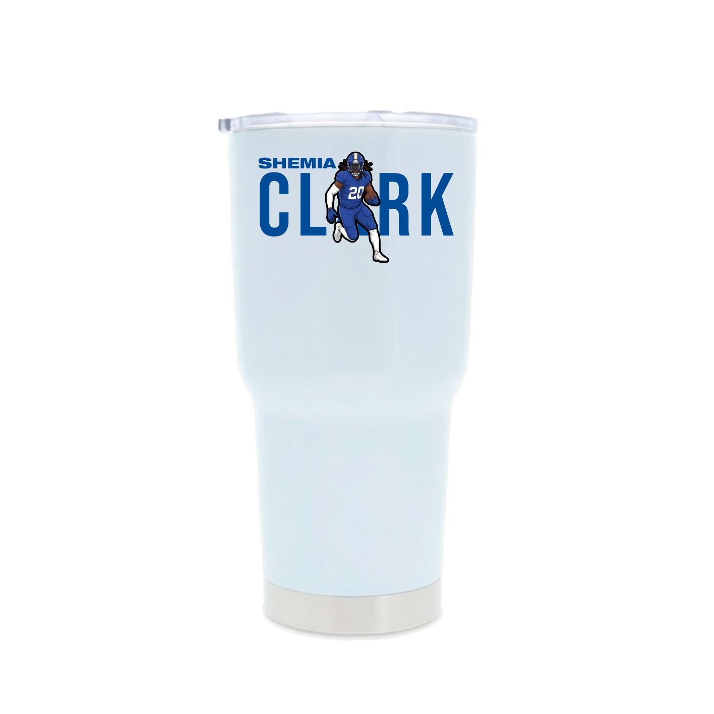 30oz Stainless Steel Tumbler — Player Name in White